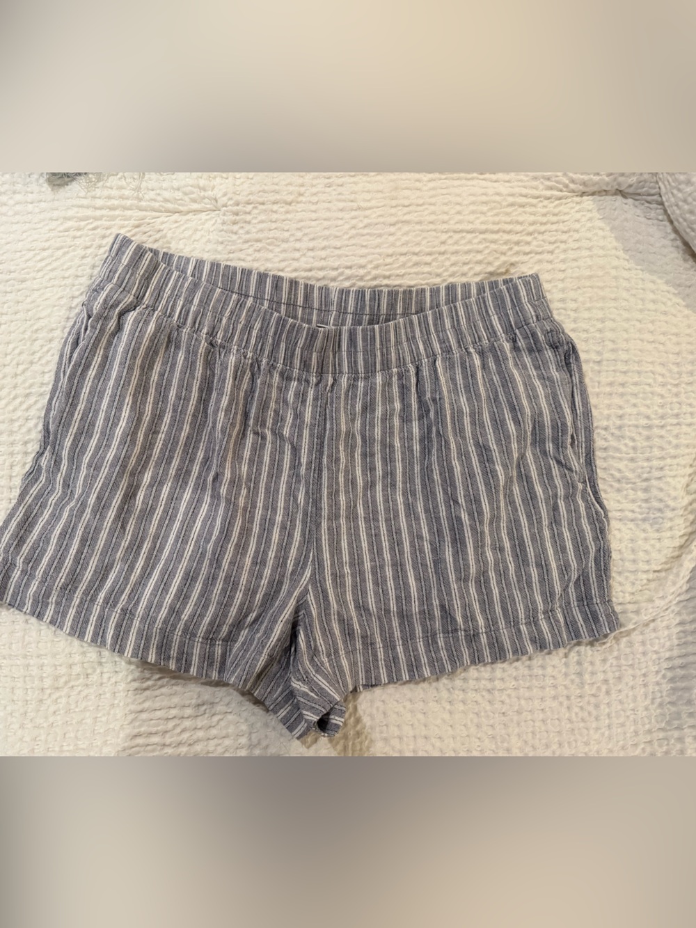 Old Navy Blue and White Striped Shorts